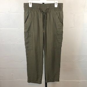 BDG Rayon Cargo Pants Size L Crop Olive Green #e44